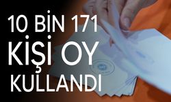 10 bin 171 kişi oy kullandı