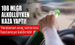 Alkollü sürücünün dikkatsizliği kazayı da getirdi