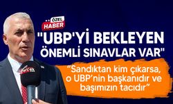 Amcaoğlu: "Bugüne kadar UBP bu sınavları başarıyla verdi bugün de verir"