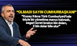 "Bin dolar Asgari Ücret mi olur" diye soran Cumhurbaşkanı Tatar’a Hür-İş Federasyonu Başkanı Serdaroğlu’ndan sert tepki!