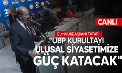 Cumhurbaşkanı Tatar UBP kurultayında konuştu: "Egemen eşitlik ilkesinden vazgeçmeyeceğiz"