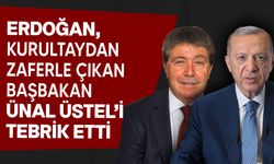 Erdoğan’dan Ünal Üstel’e tebrik