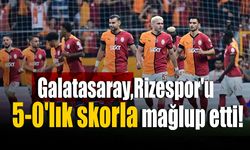 Galatasaray, Rizespor'u farklı yendi