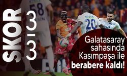 Galatasaray, sahasında Kasımpaşa ile 3-3 berabere kaldı