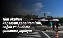 Gazimağusa Belediyesi yeni eğitim öğretim yılı öncesinde okullarda çalışma yapıyor