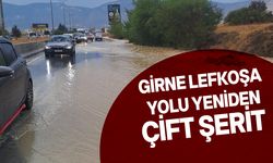 Girne Lefkoşa ana yolu yeniden çift şerit olarak trafiğe açıldı