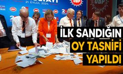 İlk sandığın oy tasnifi yapıldı