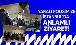 İstanbul'da yaralanan polis memuru Altun'u bakan yardımcısı ziyaret etti!