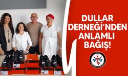 Kıbrıs Dullar Derneği Çağlayan Cumhuriyet İlkokulu’na ayakkabı bağışı yaptı!