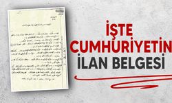 Cumhuriyet'in kuruluşunun tarihi belgeleri