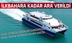 Deniz otobüsü seferleri ilk bahara kadar ertelendi