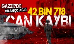 Gazze'de can kaybı 42 bin 718'e çıktı