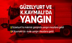 Güzelyurt ve Küçük Kaymaklı'da iki ayrı yangın meydana geldi