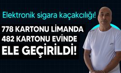 Liman'da 778 karton elektronik sigara ile yakalandı!