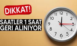 Saatler pazar günü bir saat geri alınacak