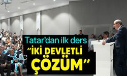 Tatar, Girne Üniversitesi’nde yeni akademik yılın ilk dersini verdi