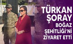 Yeşilçam efsanesi Türkan Şoray, Boğaz Şehitliği’ni ziyaret etti