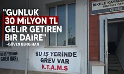 3 sendika İskele Kaza Tapu Amirliğinde uyarı grevi yaptı