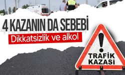 4 kaza 3 yaralı biri ağır!