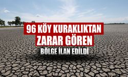 96 köy kuraklıktan zarar gören köy ve bölge ilan edildi