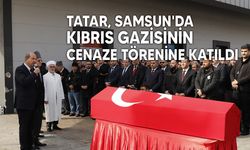 Cumhurbaşkanı Tatar, Samsun'da Kıbrıs gazisinin cenaze törenine katıldı