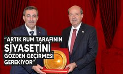 Cumhurbaşkanı Tatar, TC Cumhurbaşkanı Yardımcısı Yılmaz’ı kabul etti