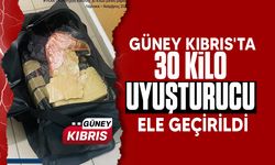 Güney Kıbrıs'ta 30 kilo uyuşturucu ele geçirildi