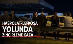 Haspolat-Lefkoşa yolunda zincirleme kaza