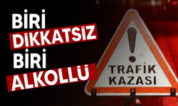 İki ayrı trafik kazası meydana geldi