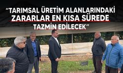 Tarım ve Doğal Kaynaklar Bakanı Çavuş, fırtınadan zarar gören köy ve bölgelerde incelemelerde bulundu