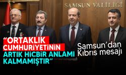 Tatar'dan Samsun'da Kıbrıs mesajı: "Federasyon meselesi kapanmıştır"