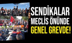 33 sendika Meclis önünde eylem yaptı, genel greve gidildi