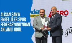 Alişan Şan’a Engelliler Spor Federasyonu’ndan anlamlı ödül