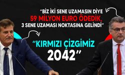 Arıklı, Erhürman'ın "Ek Sözleşme No: 5"e ilişkin sorusuna, "Kırmızı çizgimiz 2042" yanıtını verdi