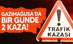 Gazimağusa’da yaşanan iki ayrı trafik kazasında bir kişi yaralandı