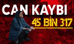 Gazze'de can kaybı 45 bin 317'ye ulaştı