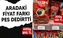 İskele'deki bir markette Nescafe fiyatları arasında büyük fark!