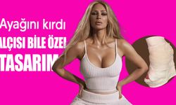 Ayağı kırılan Kim Kardashian alçısını topuklu yaptırdı