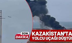 Kazakistan'da Azerbaycan'a ait 67 yolcu ve 5 mürettebat taşıyan uçak düştü!