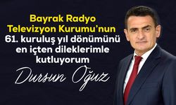 Oğuz, Bayrak Radyo Televizyon Kurumu’nun 61. Yılını Kutladı