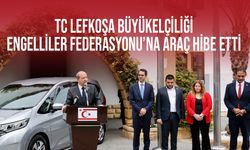 TC Lefkoşa Büyükelçiliği, Engelliler Federasyonu’na araç hibe etti