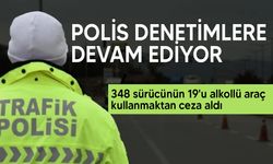 Trafik denetimleri: 348 sürücüye yasal işlem yapıldı