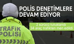 Ülke geneli trafik denetimleri: 1.942 araç sürücüsü kontrol edildi