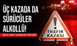 3 ayrı trafik kazası meydana geldi!