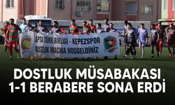 Çanakkale'de Kepezspor ile Lapta Türk Birliği Spor arasında dostluk maçı yapıldı