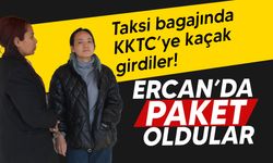 Güney Kıbrıs plakalı taksinin bagajında KKTC'ye kaçak girdikleri tespit edildi!