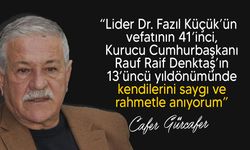 Gürcafer, Dr. Küçük ve Denktaş'ı andı