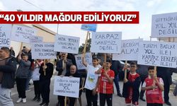 Karpazlılar Dipkarpaz manastır yolunun tamamlanması için eylem yaptı