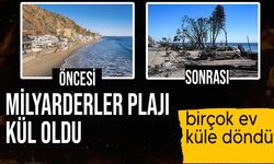 Malibu sahilindeki birçok ev yangınlarda kül oldu