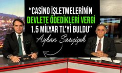 Sarıçiçek: "Toplanan verginin Yüzde 52'sini casinolu oteller verdi"